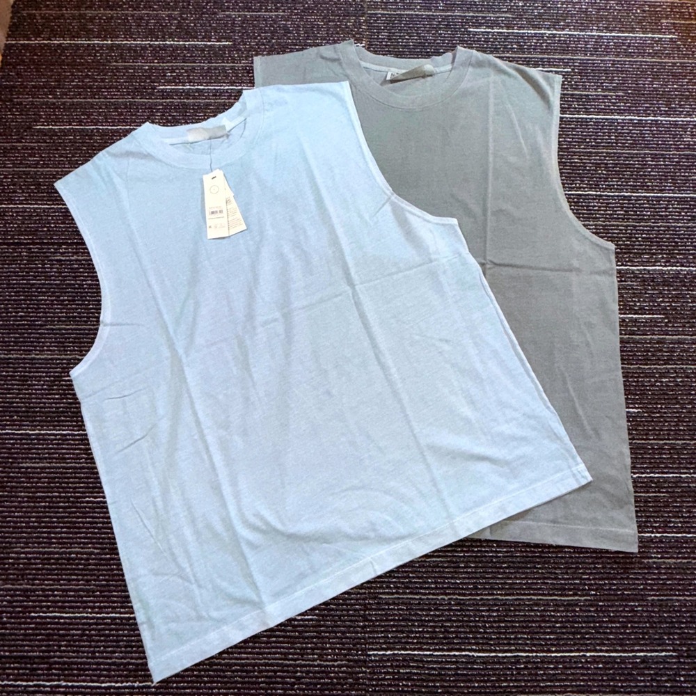 No Boundaries Muscle Tank 2-Pack Mens L NEW Blue Green Oversized